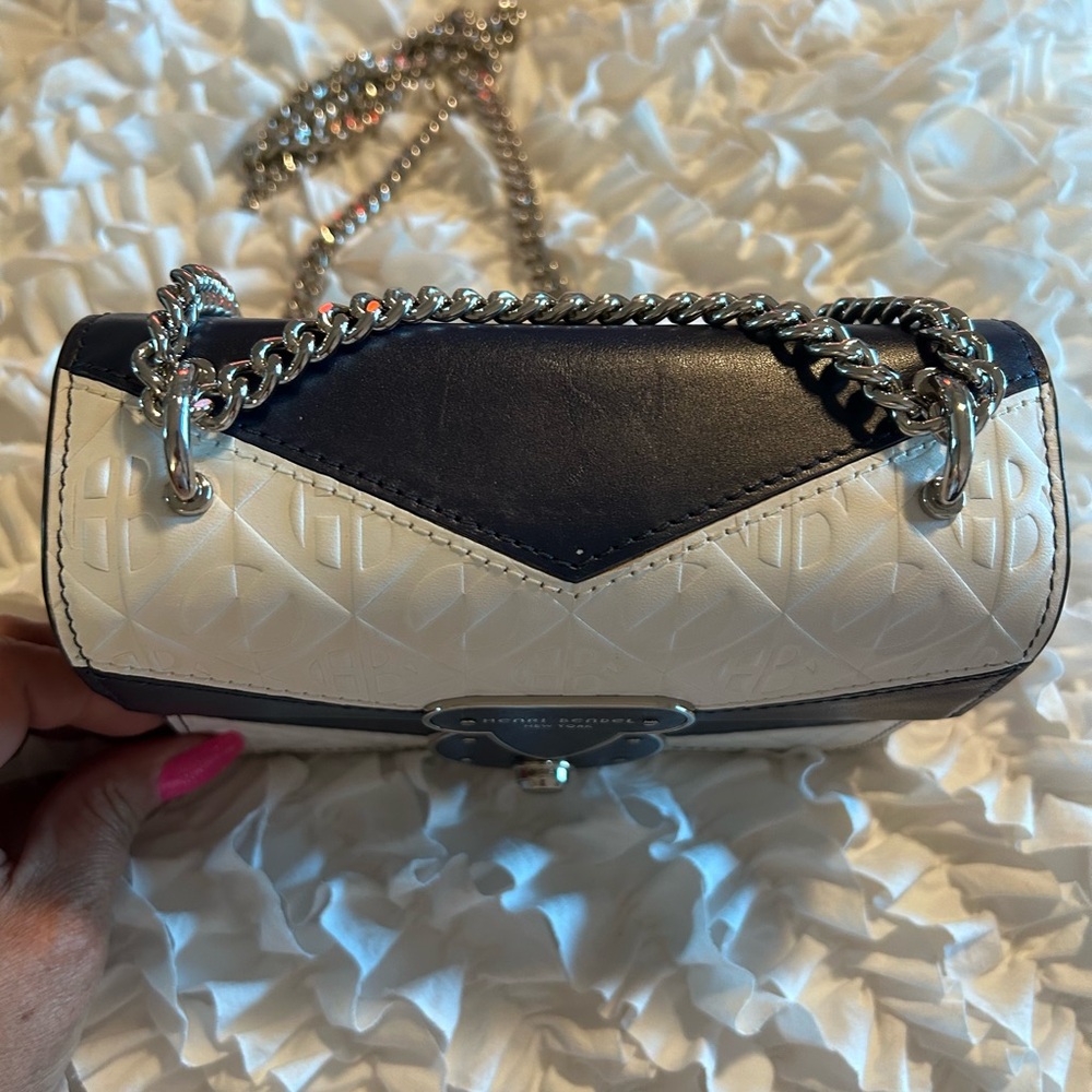 HENRI BENDEL • Warren Street Micro Body Bag • White Navy • - Picture 13 of 15
